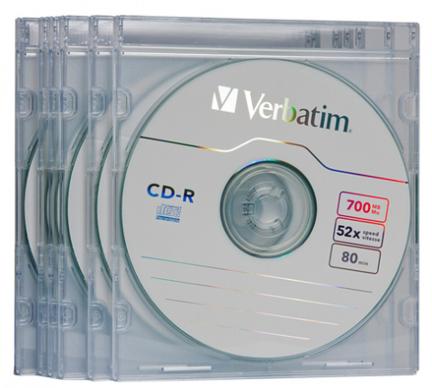 CD/DVD - CD-R 700MB,80min,52X, VERBATIM,carcasa plastic