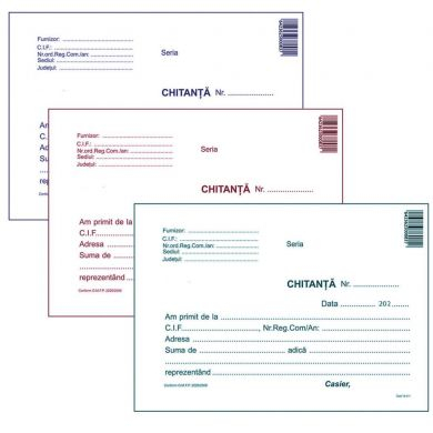 Tipizate - Chitantier A6, 3 exemplare, 50 seturi/carnet