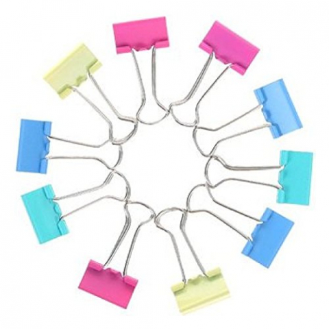 Accesorii pentru birou   - Clips (binder ) 32mm colorat,CENTRUM