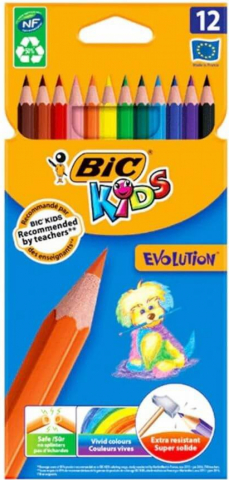 Instrumente de scris - Creioane colorat 12/set , BIC