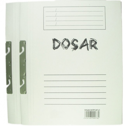  Dosare carton - Dosar carton alb incopciat 1/1
