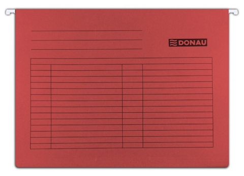  Dosare carton - Dosar suspendabil cu eticheta, bagheta metalica, carton 230g/mp, 5 buc/set, DONAU