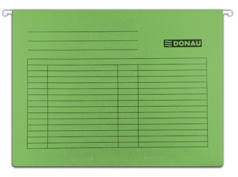  Dosare carton - Dosar suspendabil cu eticheta, bagheta metalica, carton 230g/mp, 5 buc/set, DONAU