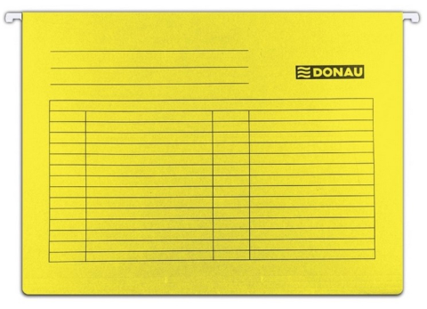  Dosare carton - Dosar suspendabil cu eticheta, bagheta metalica, carton 230g/mp, 5 buc/set, DONAU