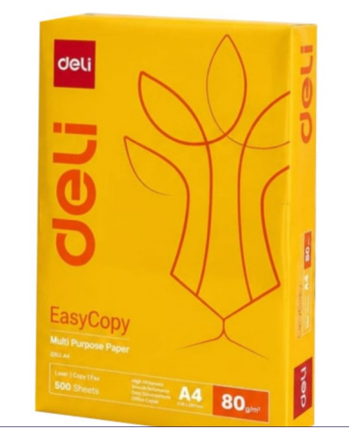 Produse din hartie - Hartie A4 80g/mp, 500 coli/top,EASYCOPY DELI