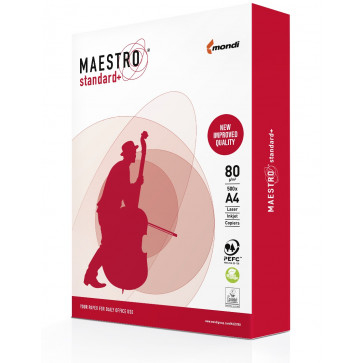 Produse din hartie - Hartie A4 80g/mp, 500 coli/top, MAESTRO Standard MONDI