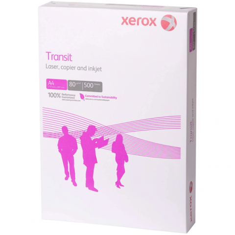 Produse din hartie - Hartie A4 80g/mp, 500 coli/top, XEROX Transit
