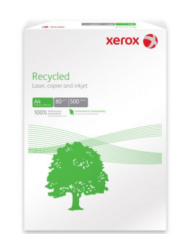 Hartie A4/A3 - Hartie reciclata A4, 80g/mp, 500 coli/top,  XEROX Recycled