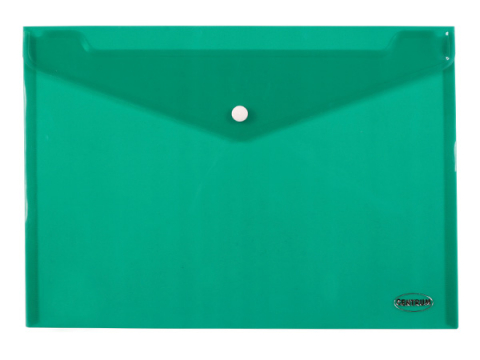  Mape plastic/carton - Mapa plic plastic A4 cu capsa si clapa in V, verde semitransparent CENTRUM