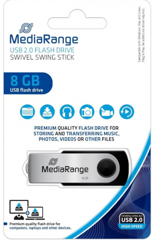 Accesorii IT  - Memorie stick USB 2.0, 8GB, MediaRange