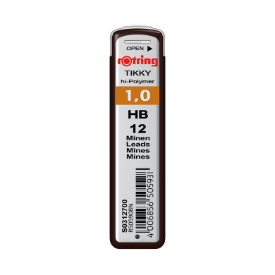 Creioane - Mina creion 1.0 mm*12buc HB, ROTRING