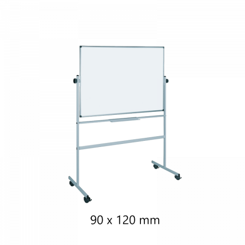  Panouri flipchart - Panou magnetic(Whiteboard) 90*120cm, 2 fete, suport mobil, RO-CLIPS