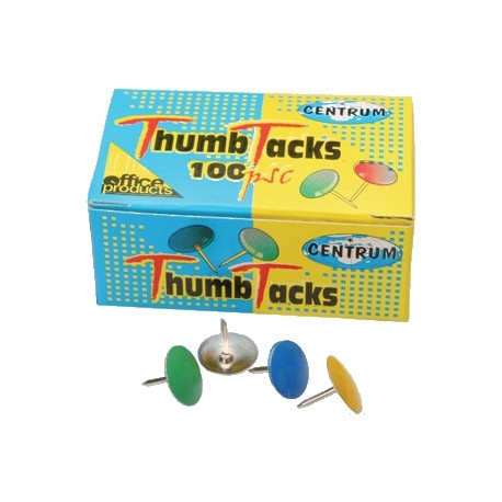 Capse, ace, pioneze - Pioneze colorate,100buc/cutie, CENTRUM