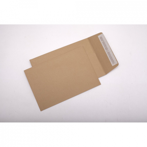 Plicuri - Plic cu burduf C5 kraft (maro) siliconic
