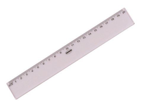  Rigle - Rigla plastic 20 cm, in blister, CENTRUM