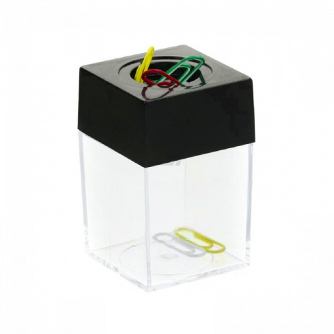 Suport birou - Cutie magnetica agrafe, din plastic, CENTRUM