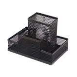 Suport birou - Suport birou metalic,3 compartimente, Mesh