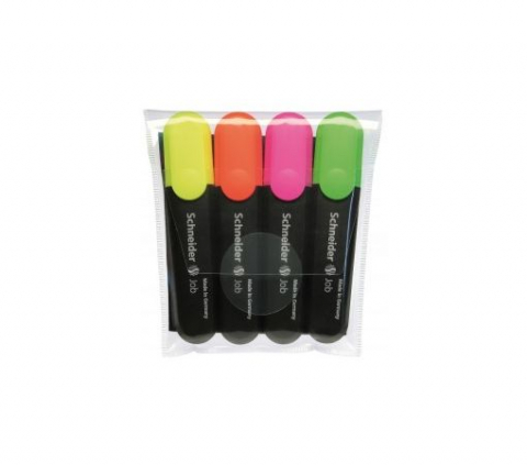 Textmarkere - Textmarker 4 culori/set, SCHNEIDER JOB