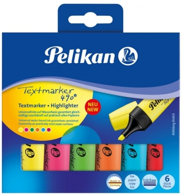 Instrumente de scris - Textmarker 6 culori/set, PELIKAN