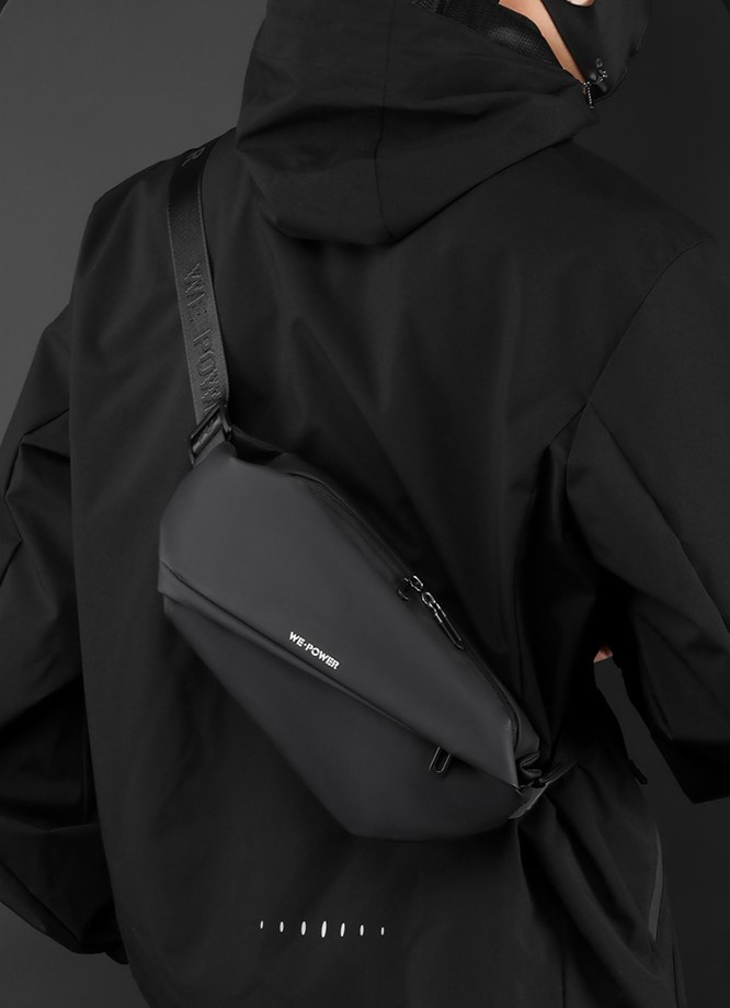 Borseta, geanta umar, 4 buzunare, 36 x 13 x 9 cm, unisex. neagra, Obralix® [8]