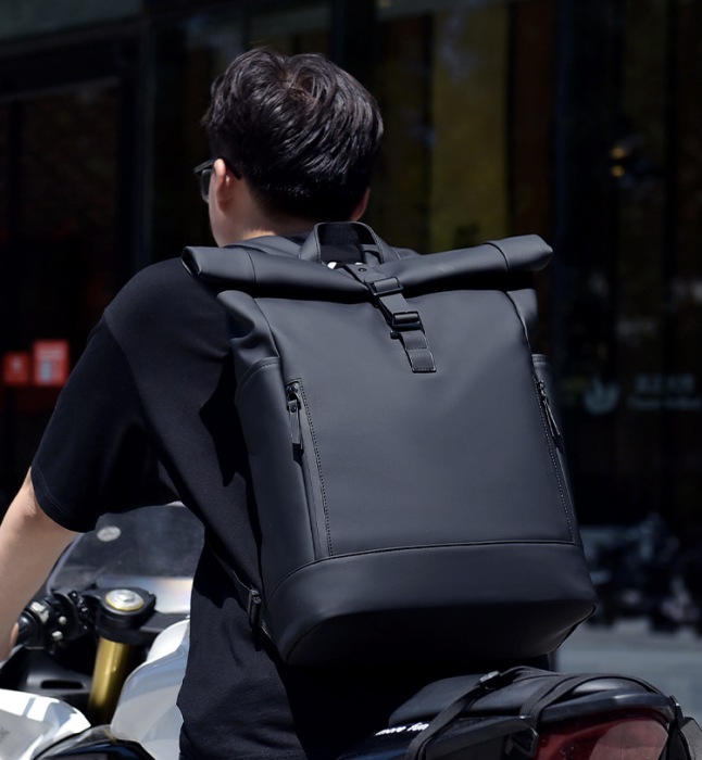 Rucsac laptop, multifuncțional, impermeabil, rezistent, business, elegant, negru [11]