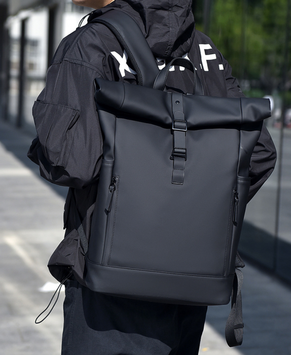 Rucsac laptop, multifuncțional, impermeabil, rezistent, business, elegant, negru [2]