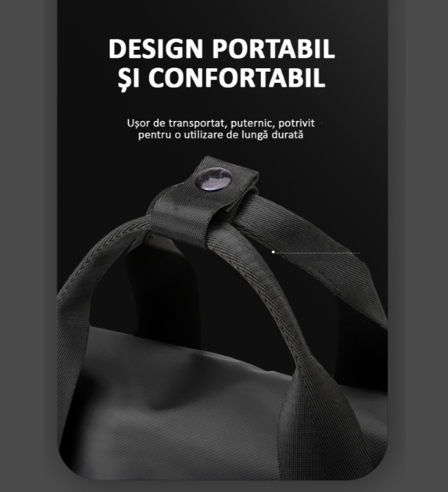 Rucsac laptop, multifuncțional, impermeabil, rezistent, business, office, negru, obralix® [8]