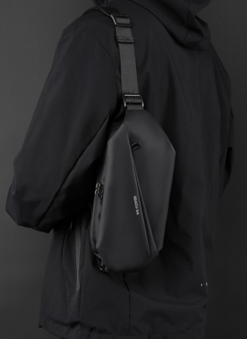 Borseta, geanta umar, 4 buzunare, 36 x 13 x 9 cm, unisex. neagra, Obralix® [8]