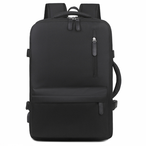Geanta, rucsac laptop - Rucsac calatorie pentru laptop extensibil impermeabil 39 L negru