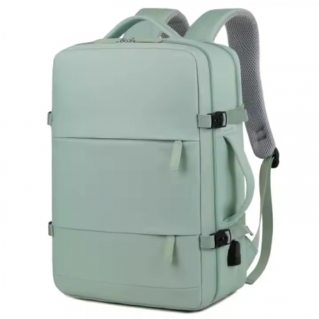 Geanta, rucsac laptop - Rucsac Călătorie pentru Laptop, Wizz Air, port încărcare, până la 35 L, Impermeabil, Verde menta, obralix®