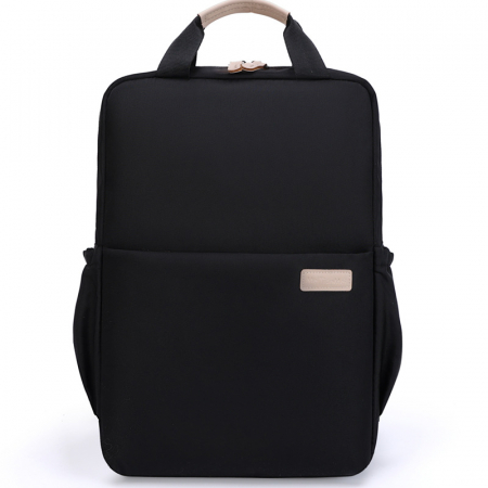 Geanta, rucsac laptop - Rucsac Laptop 15.6", Office, Elegant, pentru Studenți, Impermeabil, 40x27x11 cm, Negru, obralix®