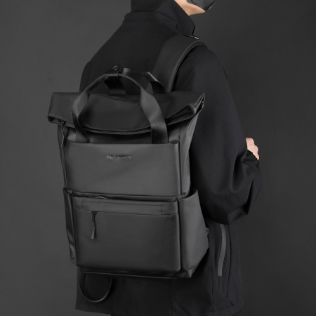 Rucsac laptop, multifuncțional, impermeabil, rezistent, business, office, negru, obralix® [2]