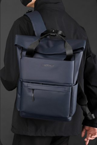 Rucsac multifunctional, laptop, impermeabil, office, business, albastru inchis, Obralix® [11]