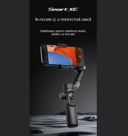Stabilizator Imagine Telefon, 3 Axe, Bluetooth, Pliabil, Tripod inclus, Negru [1]