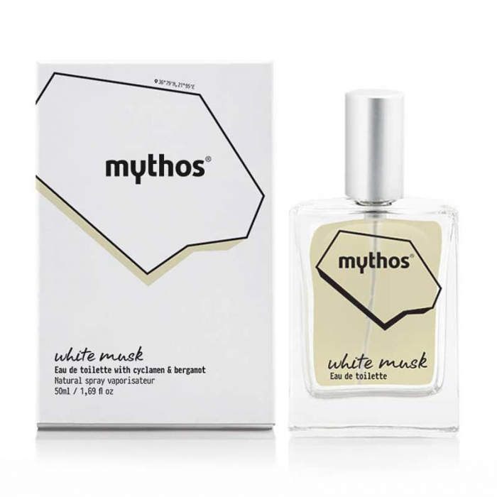 Apă de toaletă cu mosc alb, cyclamen și bergamotă Mythos, 50ml [1]