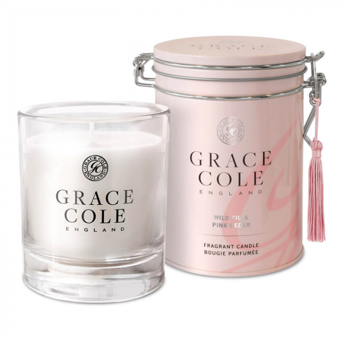 Lumânare parfumată Grace Cole Wild Fig and Pink Cedar, 40 ore, 200g [1]