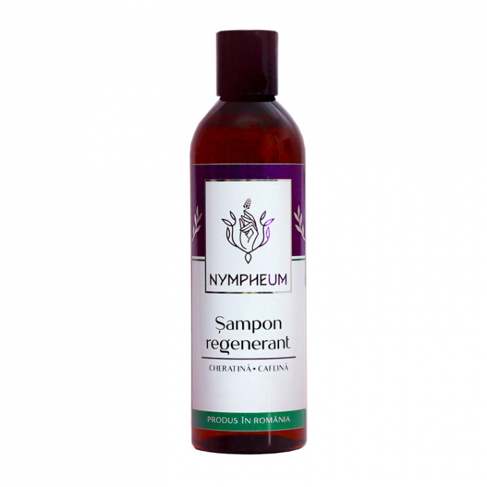 Șampon regenerant cu keratină și cafeină, Nympheum, 250ml [1]