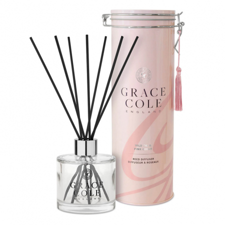 Bețișoare parfumate Grace Cole Wild Fig and Pink Cedar, 80 zile, 200ml [0]