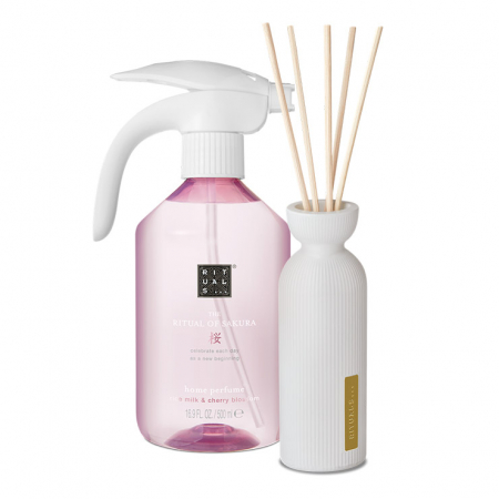 Sakura Fragrance Set, spray 500ml + bețișoare parfumate 70ml [0]