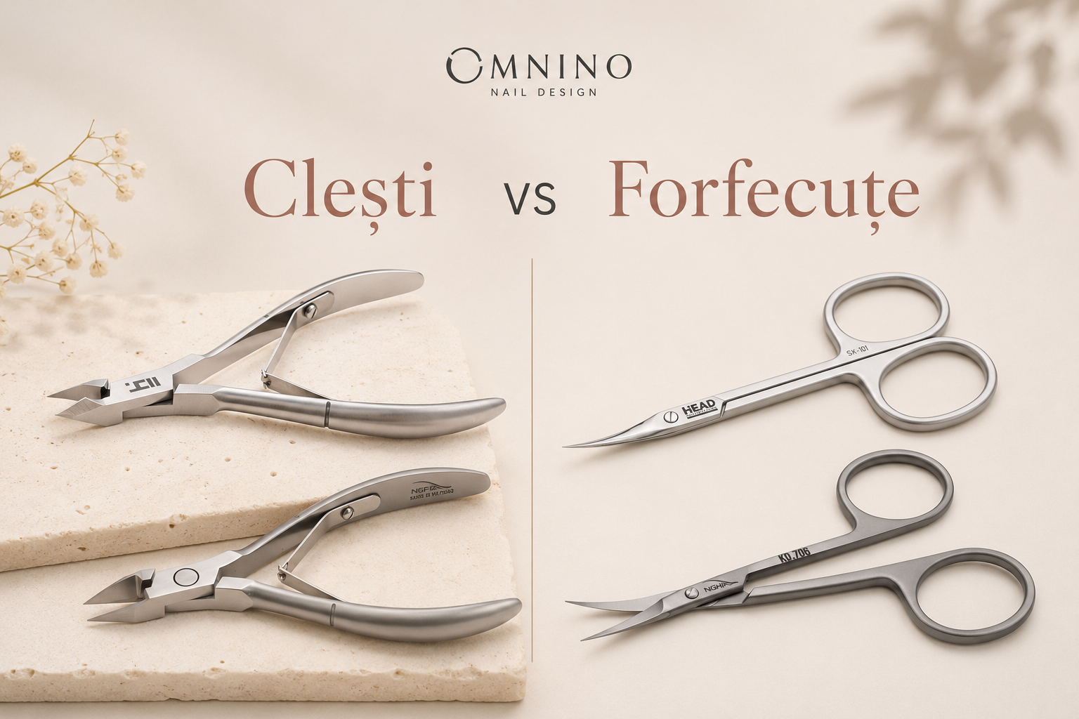 Cleștișori vs forfecuțe pentru cuticule: care instrument îți potrivește tehnica?