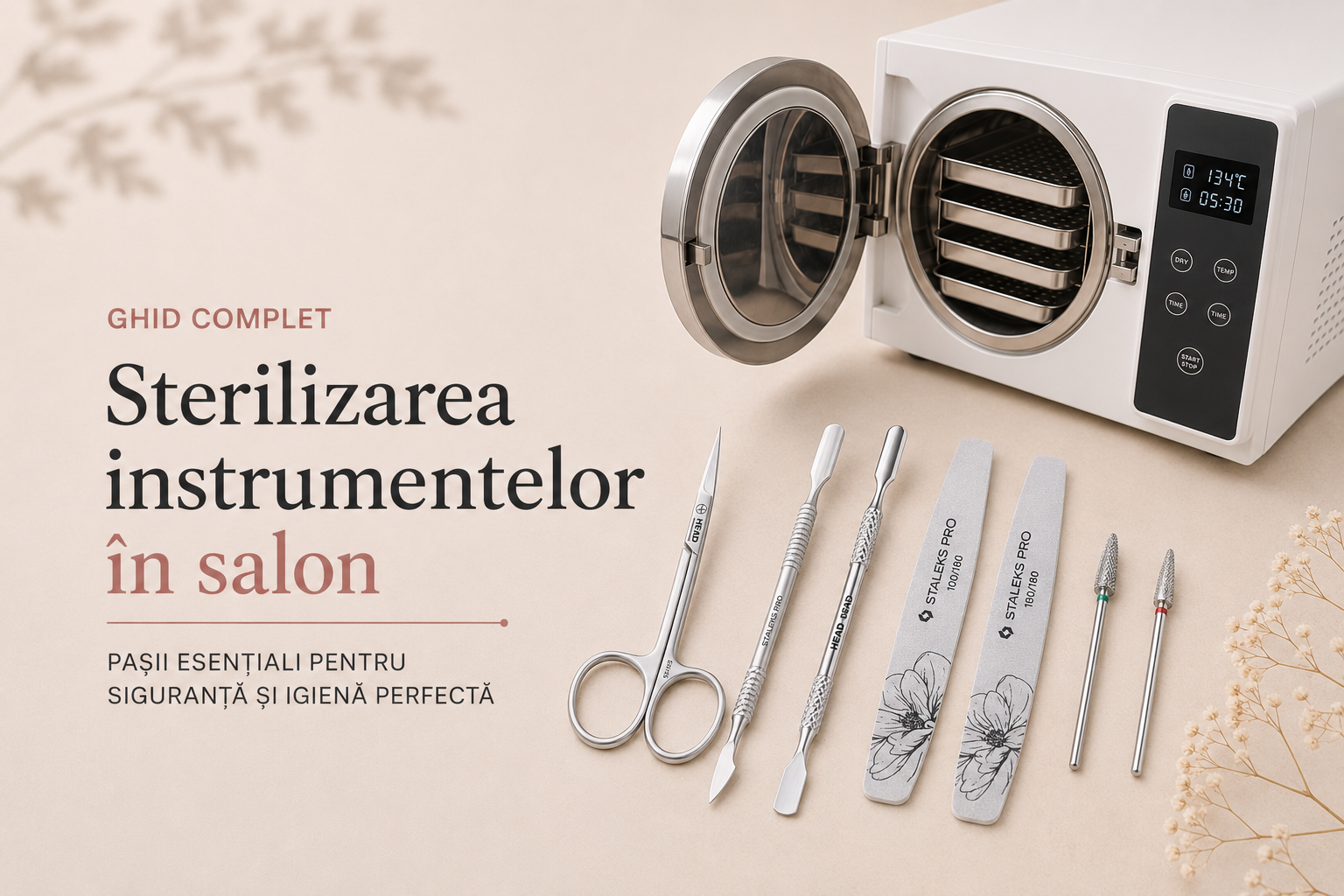 Cum sterilizezi corect instrumentele profesionale de manichiură și pedichiură