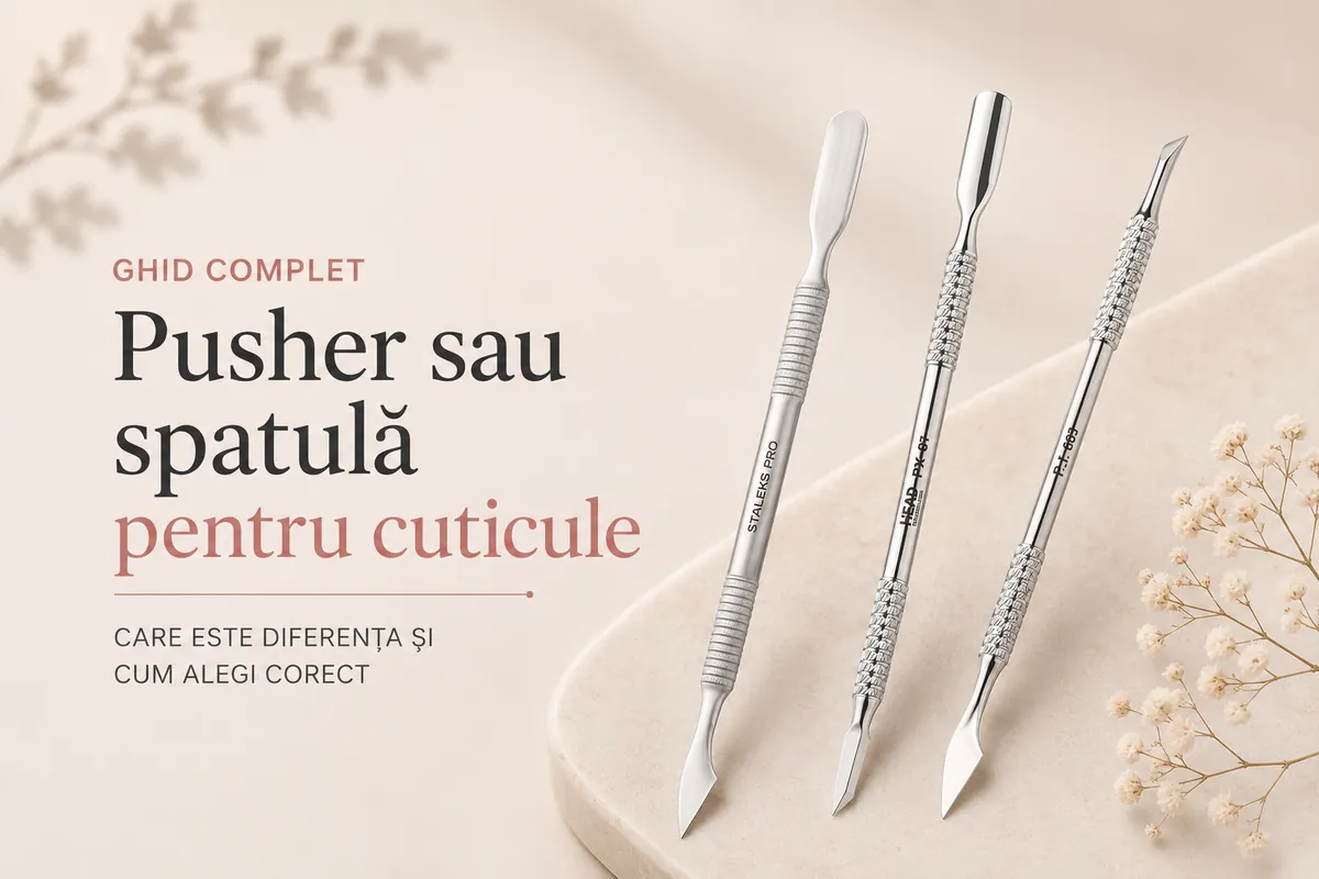 Pusher sau spatulă? Cum alegi instrumentul corect pentru cuticule