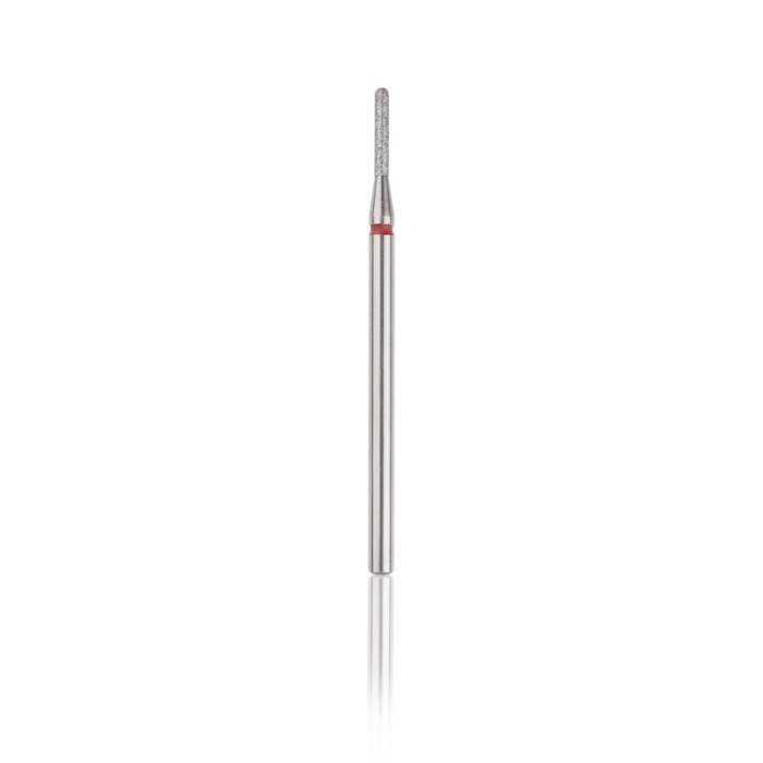 Capat freza Diamant, HEAD, cilindru rotunjit, rosu, L-8,0 mm, Ø1,4 mm [1]