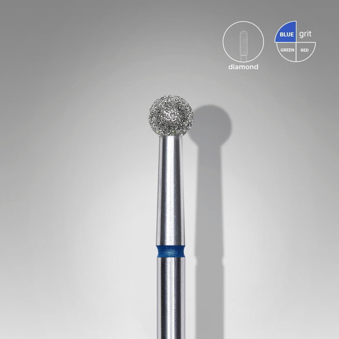 Capăt diamantat STALEKS EXPERT FA01B035, bilă albastră, Ø3,5 mm [2]