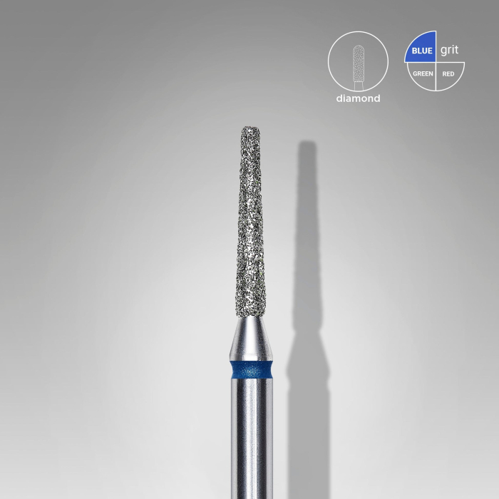 Capăt diamantat STALEKS FA70B016/10, con trunchiat albastru, Ø1,6 mm [2]