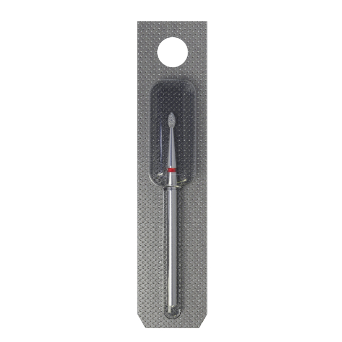 Capăt diamantat STALEKS FA50R016/3.4, mugure rotunjit roșu, Ø1,6 mm [3]