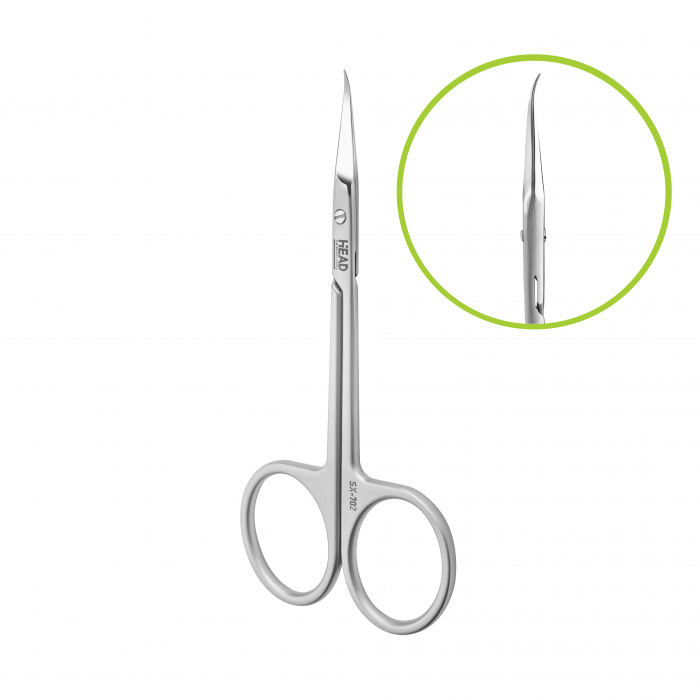 Forfecuta profesionala pentru cuticule cu varf extra-curbat HEAD X-Line, SX-702 [1]