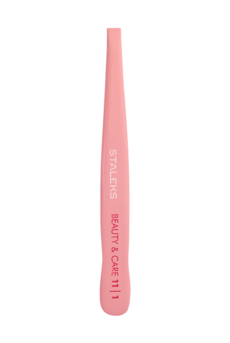 Penseta pentru sprancene roz STALEKS BEAUTY & CARE TBC-11/1 [2]