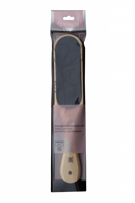 Pila din lemn pentru pedichiura Staleks Beauty & Care 10, Tip 1, granulatie 100/180, ABC 10/1 [4]