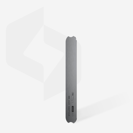 Pile de unghii profesionale Staleks - Bază metalică dreaptă și scurtă STALEKS EXPERT 20s MBE-20s, 130 × 19 mm